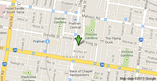 Google Maps screenshot of our location